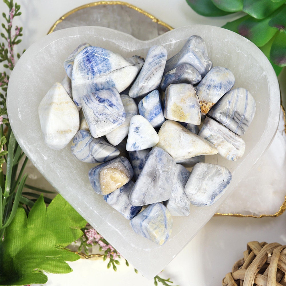 Scheelite Tumble Stones, Natural Polished Gemstone, Jewelry, DIY, Ethically Sourced