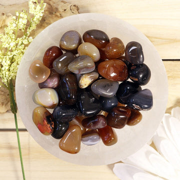 Wholesale Lot of Natural Agate Tumble Stones, Natural Polished Gemstone, Jewelry, DIY, Ethically Sourced