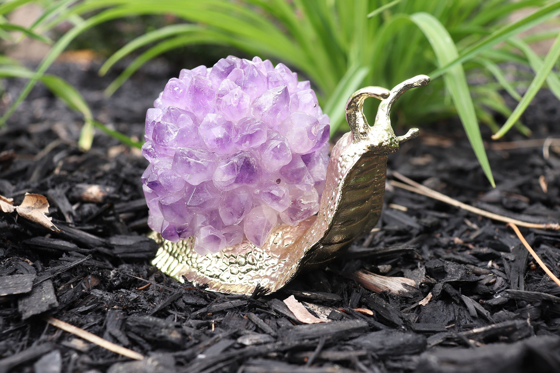 Amethyst Crystal Lamp, Amethyst Snail USB Lamp