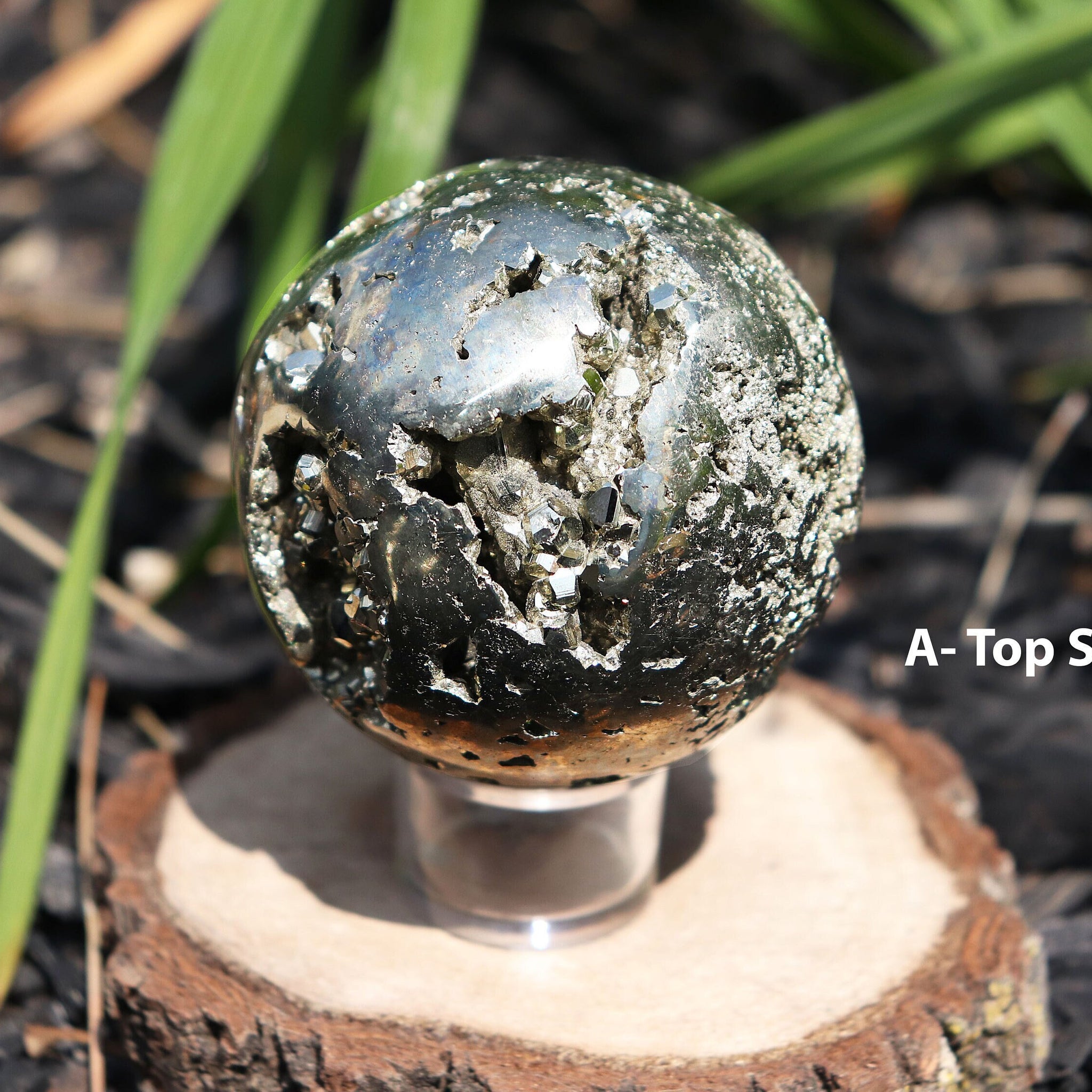 Pyrite Sphere, Choose your Crystal, Natural Pyrite Crystal Ball, Abundance Amplifier