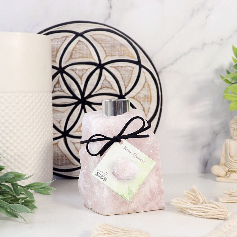 Rose Quartz Diffuser, Perfect Present, Self Love Stone, Heartfelt Gift, Ethically Sourced