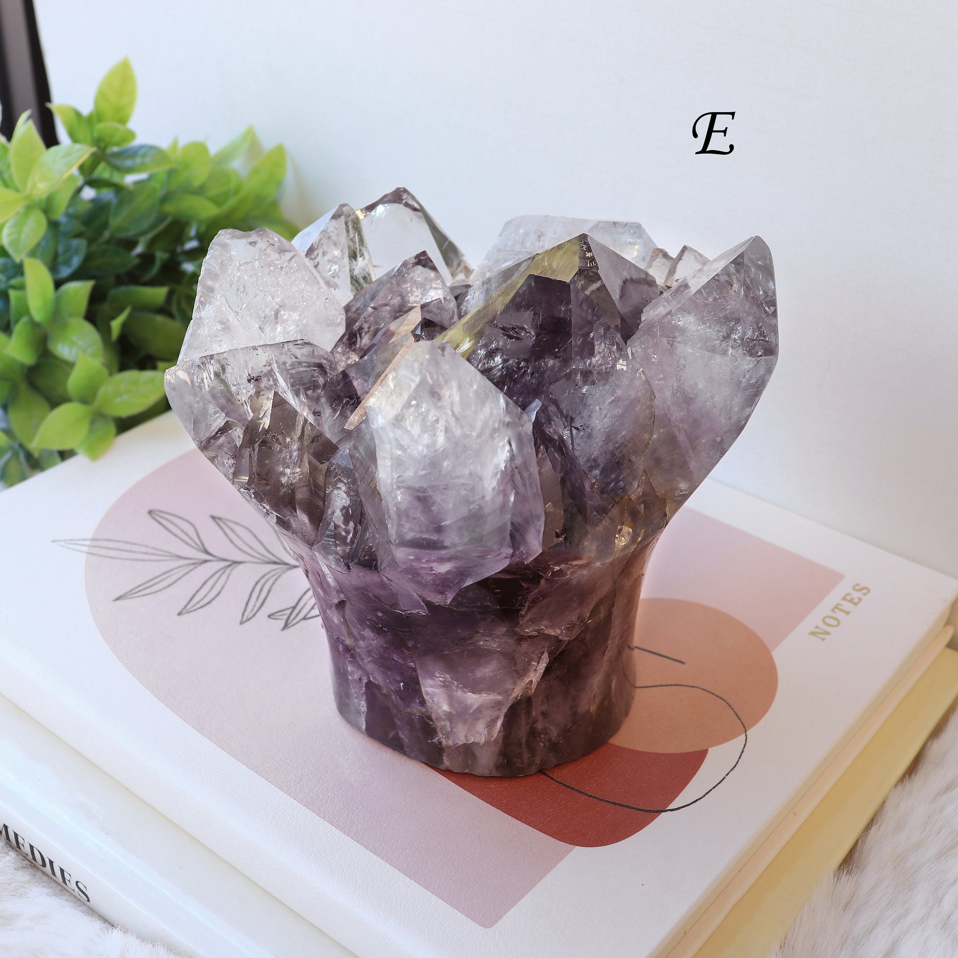 Extra Large Amethyst Bouquet, Perfect gift for Her, Crystal Cupcake Mothers Day, Anxiety Relief - PICK YOUR OWN
