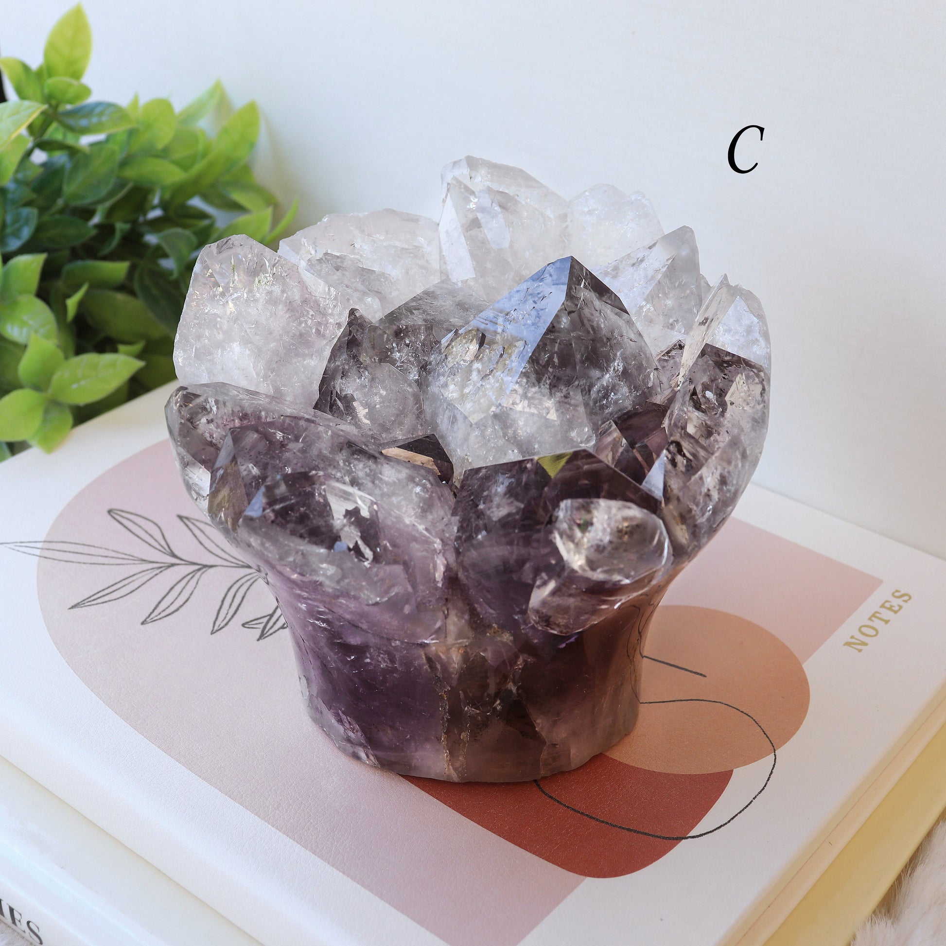 Extra Large Amethyst Bouquet, Perfect gift for Her, Crystal Cupcake Mothers Day, Anxiety Relief - PICK YOUR OWN