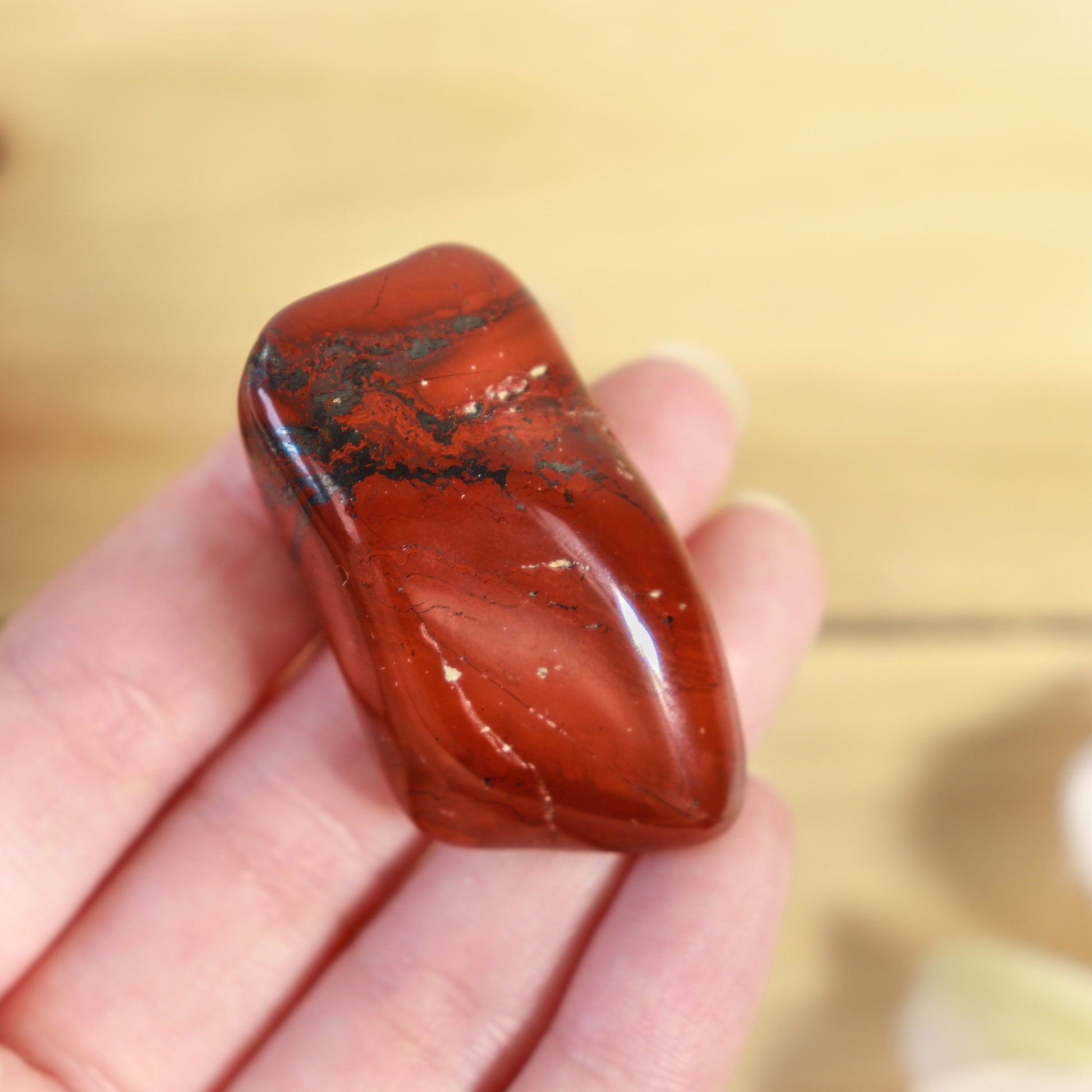 Wholesale Lot of Brecciated Jasper Tumbled Stones, Natural Polished Gemstone, Jewelry, DIY, Ethically Sourced