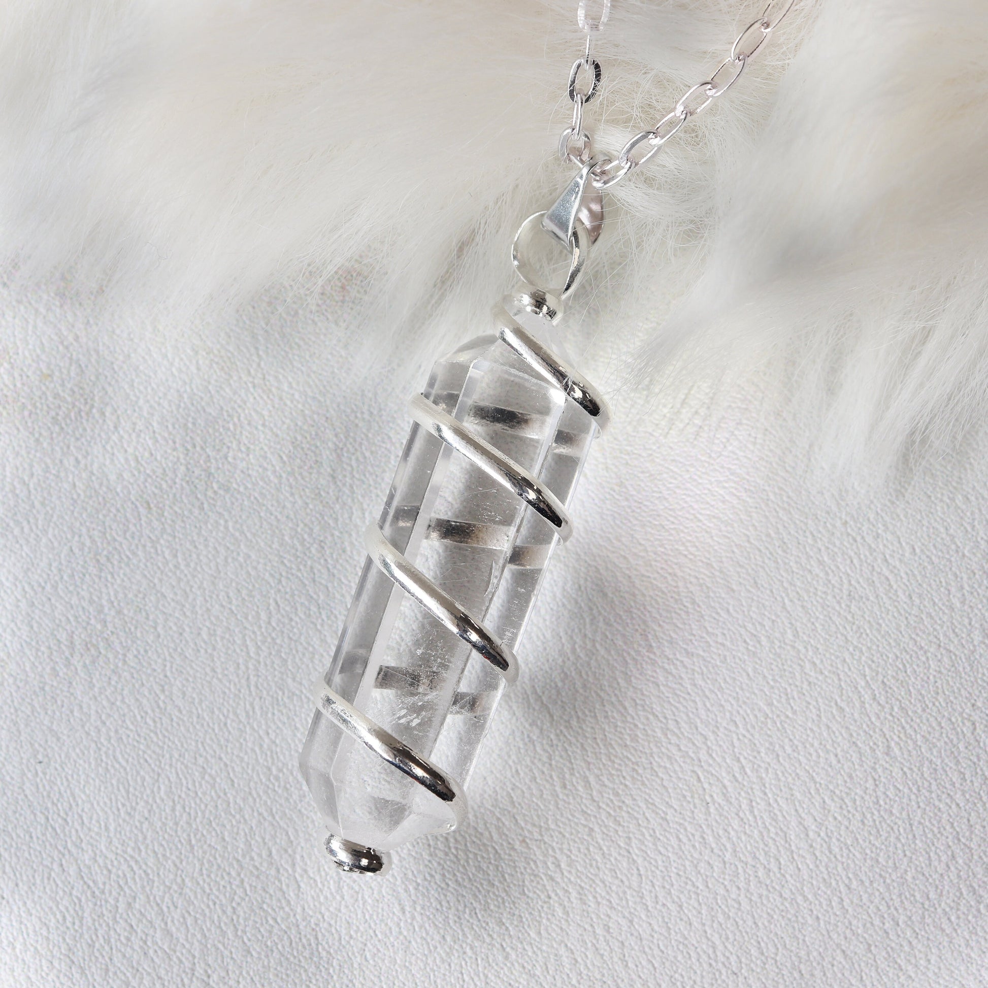 Quartz Necklace | Healing Gemstone Jewelry | Birthstone Gift for Her