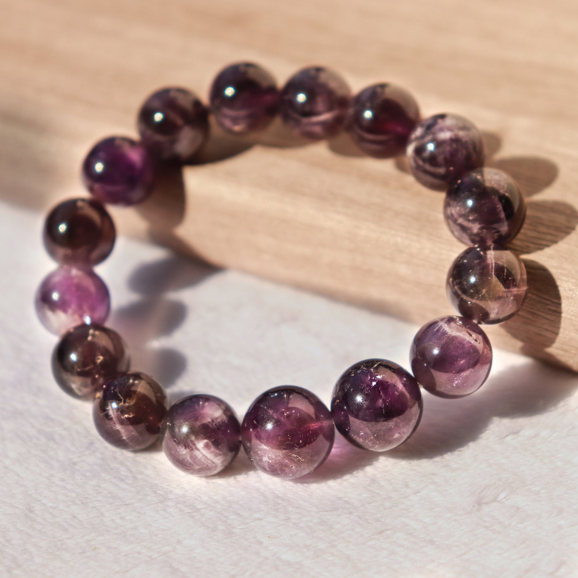 Genuine Amethyst Bracelet, Crystal for Anxiety, Unlocking Psychic Abilities