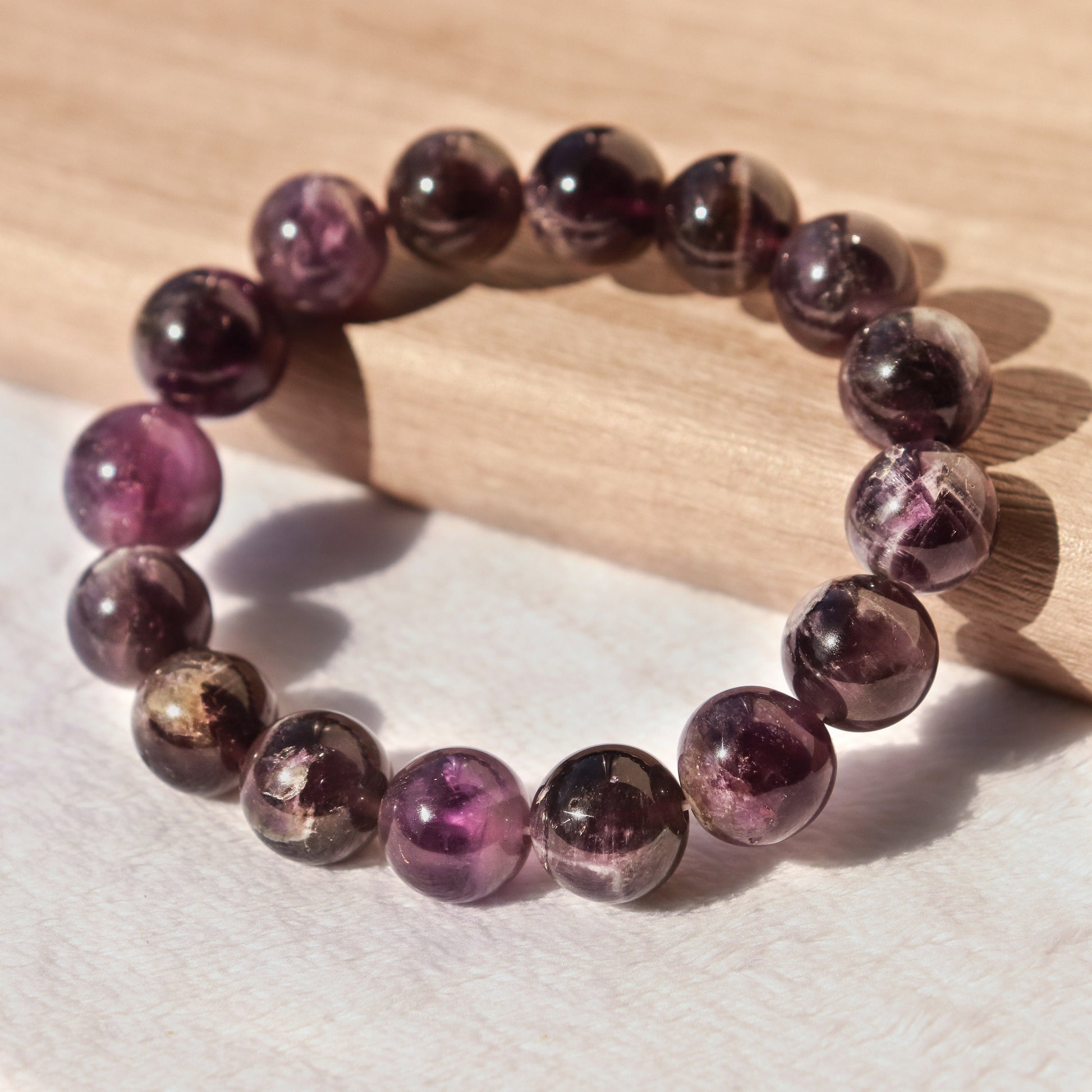 Genuine Amethyst Bracelet, Crystal for Anxiety, Unlocking Psychic Abilities