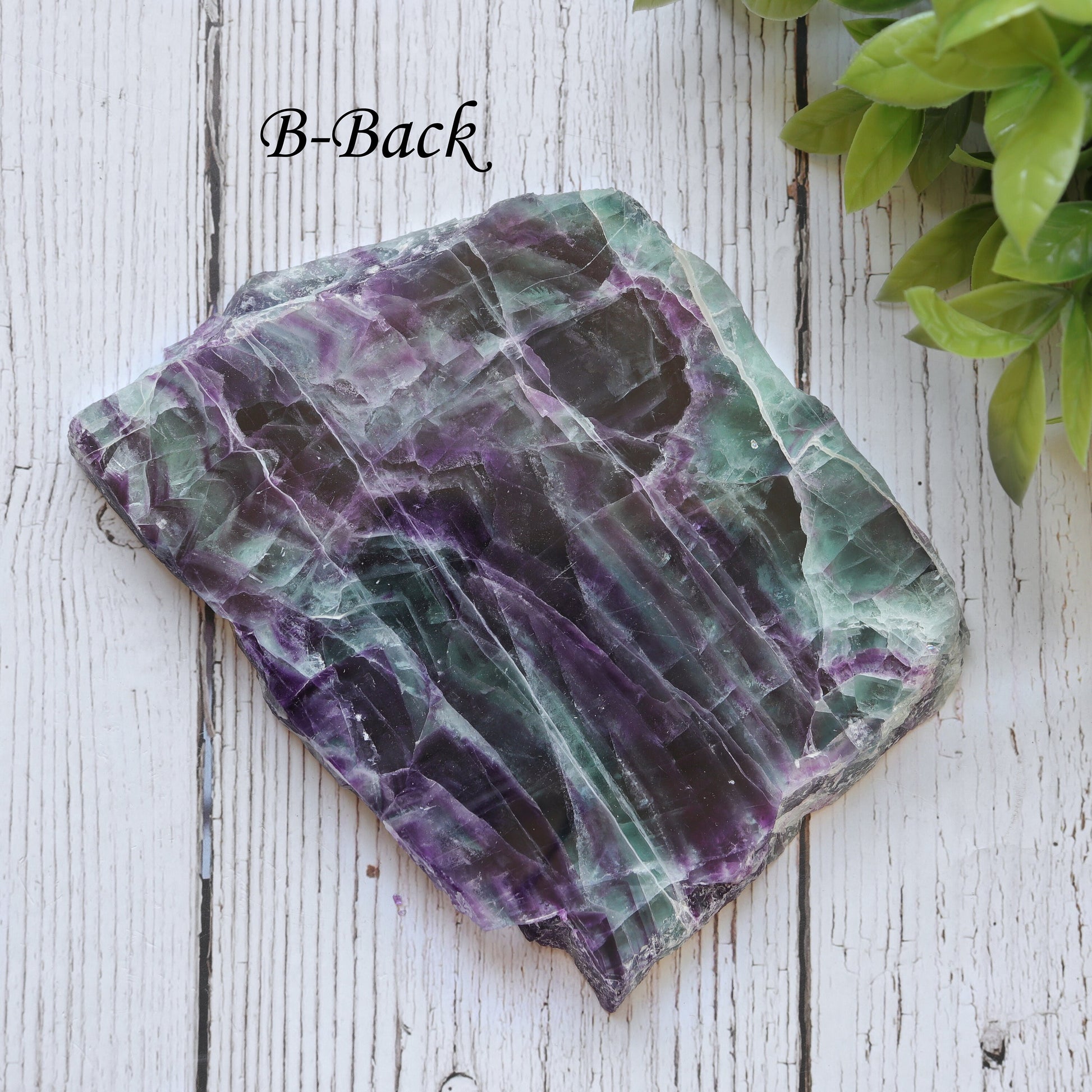 Fluorite Base Slab with Small Rainbow Inclusions, Ethically Sourced, Heart and Crown Chakra, Pick your Own