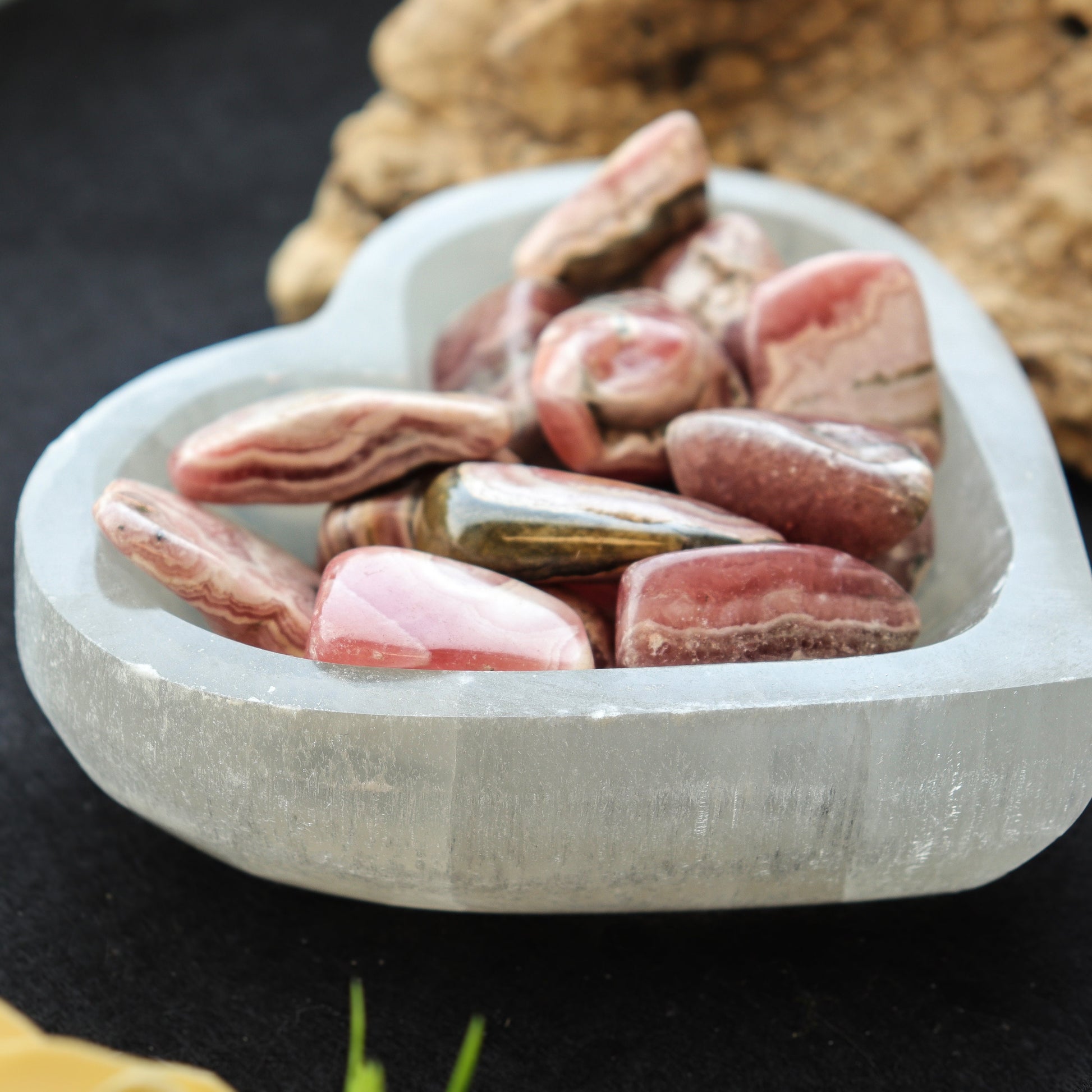 Selenite Heart Shaped Bowl for Charging Crystals and Table Decor