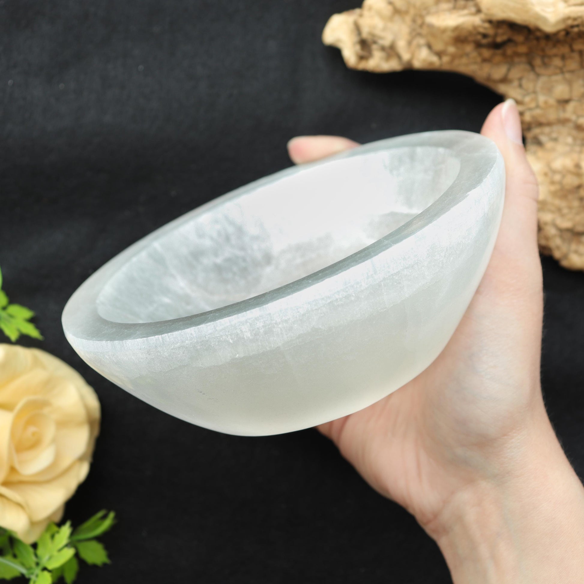 Selenite Large Offering Bowl | Natural Selenite | Cleansing Selenite