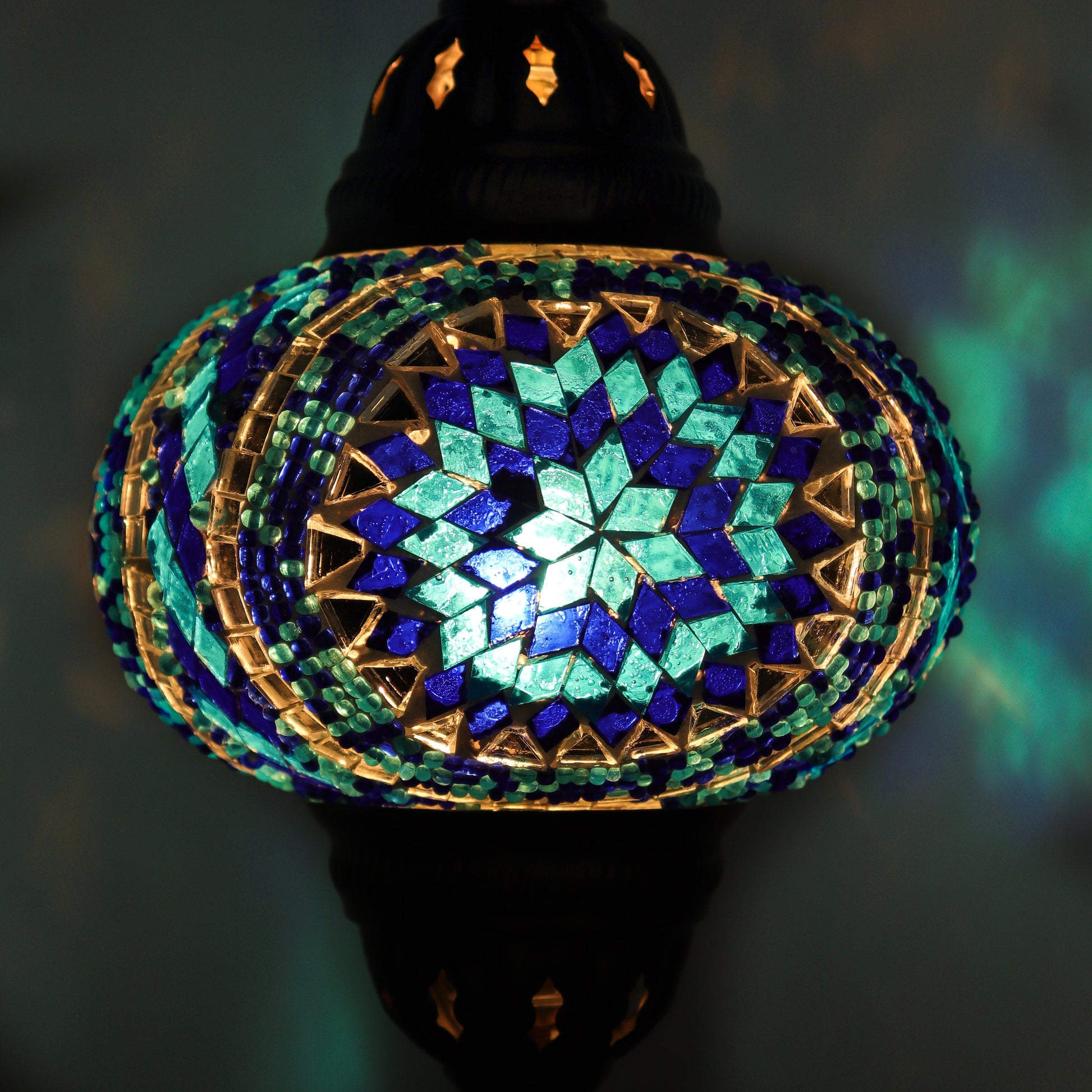 Hand Made Mosaic Glass Lamp from Turkey, Bohemian, Table Lamp, Boho Chic, Hippie Aesthetic, Unique Mosaic Home Decor, Color Variations