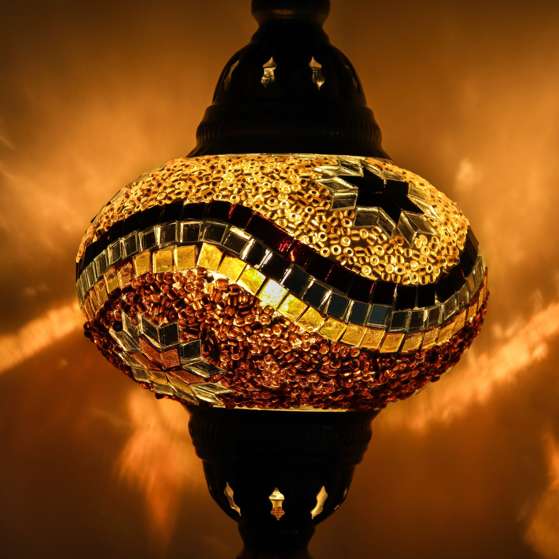 Hand Made Mosaic Glass Lamp from Turkey, Bohemian, Table Lamp, Boho, Shabby Chic Decor, Unique Mosaic Home Decor, Color Variations