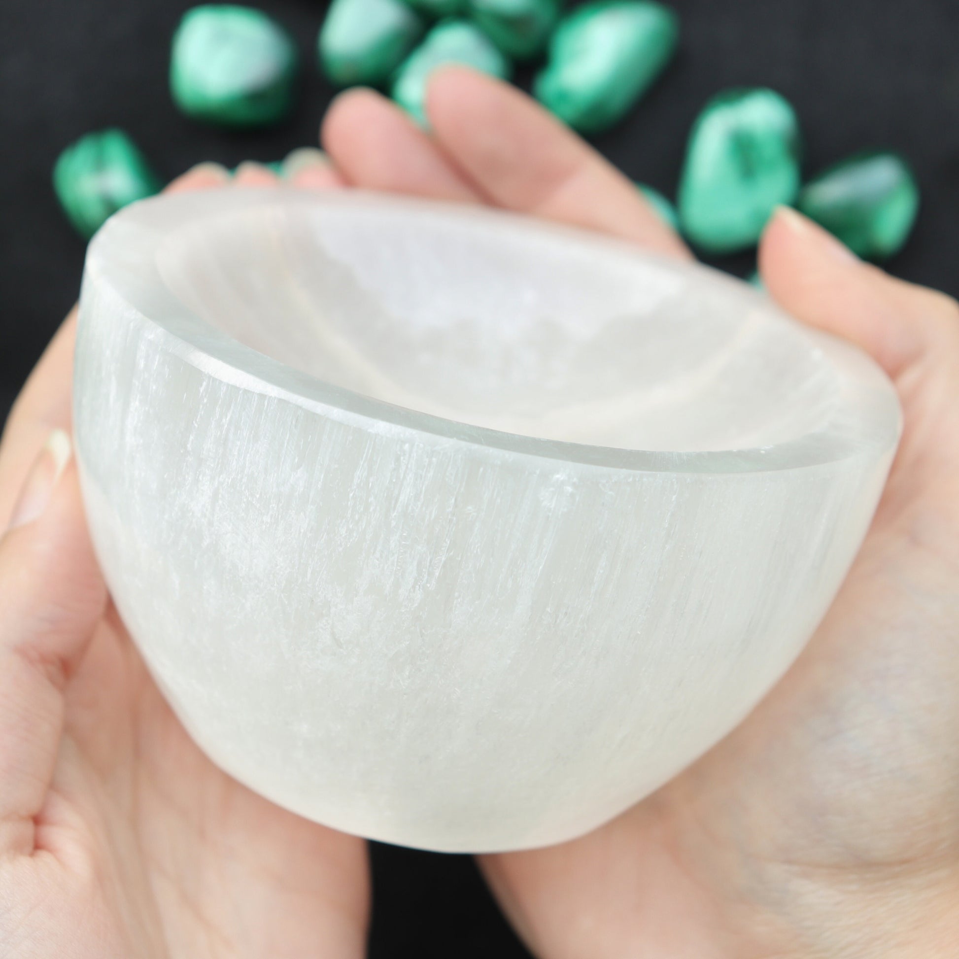 Selenite Bowl , Cleansing Bowl, Offering Bowl, Natural Selenite, Moroccan Selenite