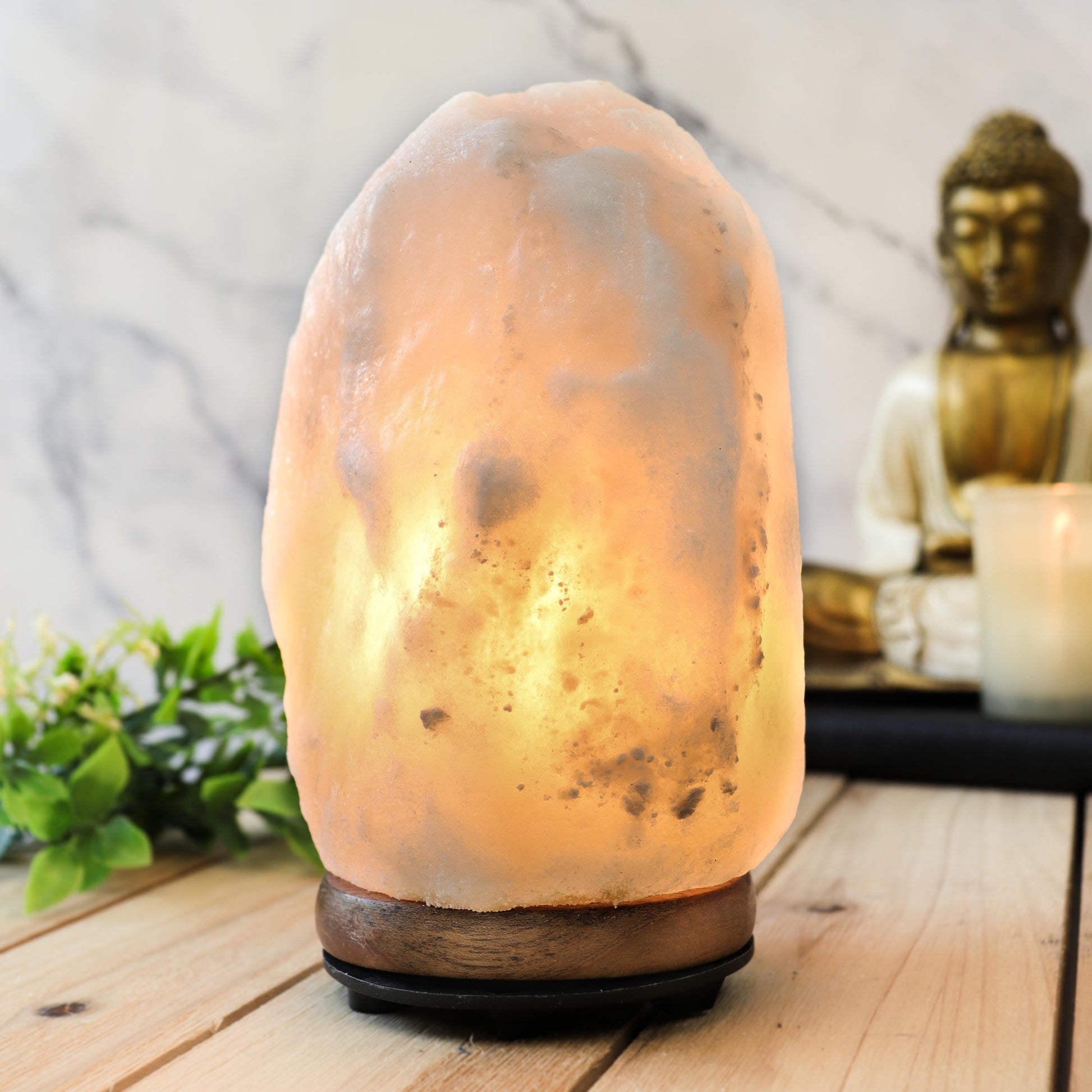 Soothing White Salt Lamp, Seasonal Affective Disorder Lamp, SAD Lamp, Relive Anxiety & Depression