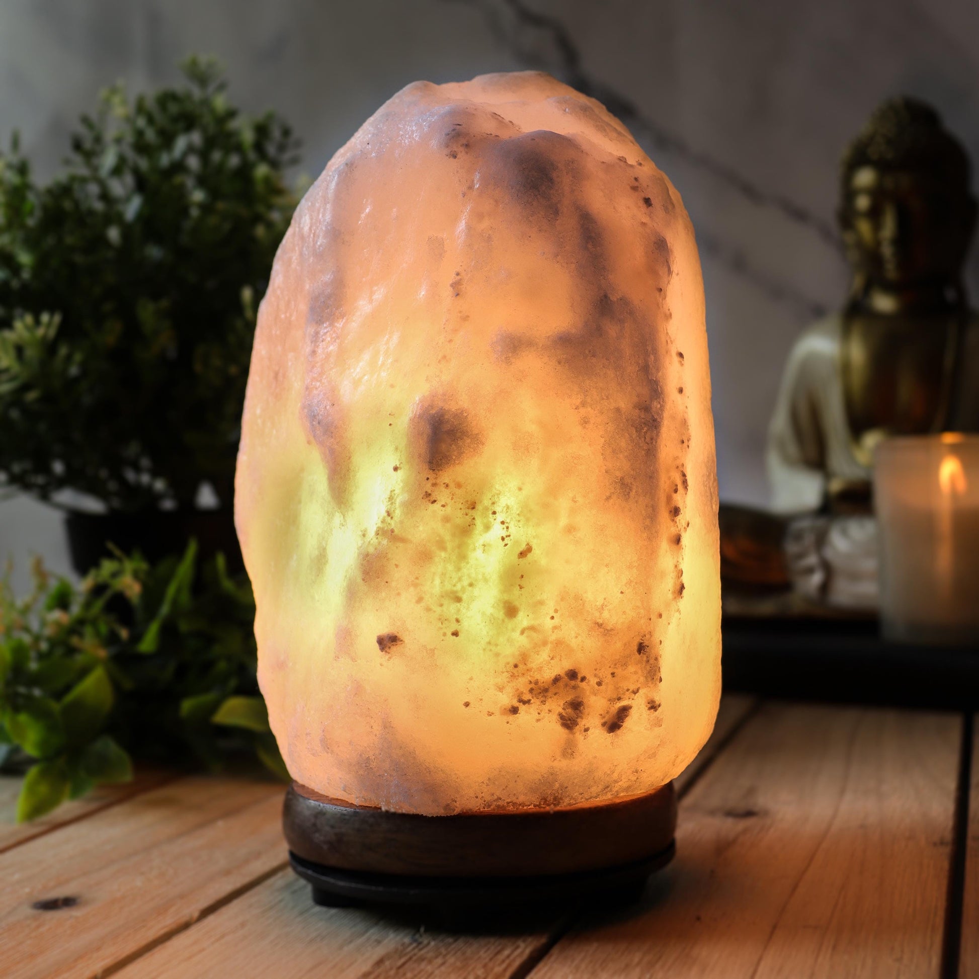 Soothing White Salt Lamp, Seasonal Affective Disorder Lamp, SAD Lamp, Relive Anxiety & Depression