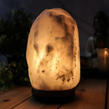 Soothing White Salt Lamp, Seasonal Affective Disorder Lamp, SAD Lamp, Relive Anxiety & Depression