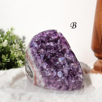 AAA+ Quality Amethyst Geodes, Dark Purple Crystal, Intuition and Creativity, Crown Chakra, Ethically Sourced - Pick your Own!