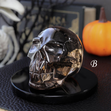 Polished Crystal Skulls, Halloween Décor, Gothic Aesthetic, Fall Home Decor, Hand Carved & Ethically Sourced - PICK YOUR OWN