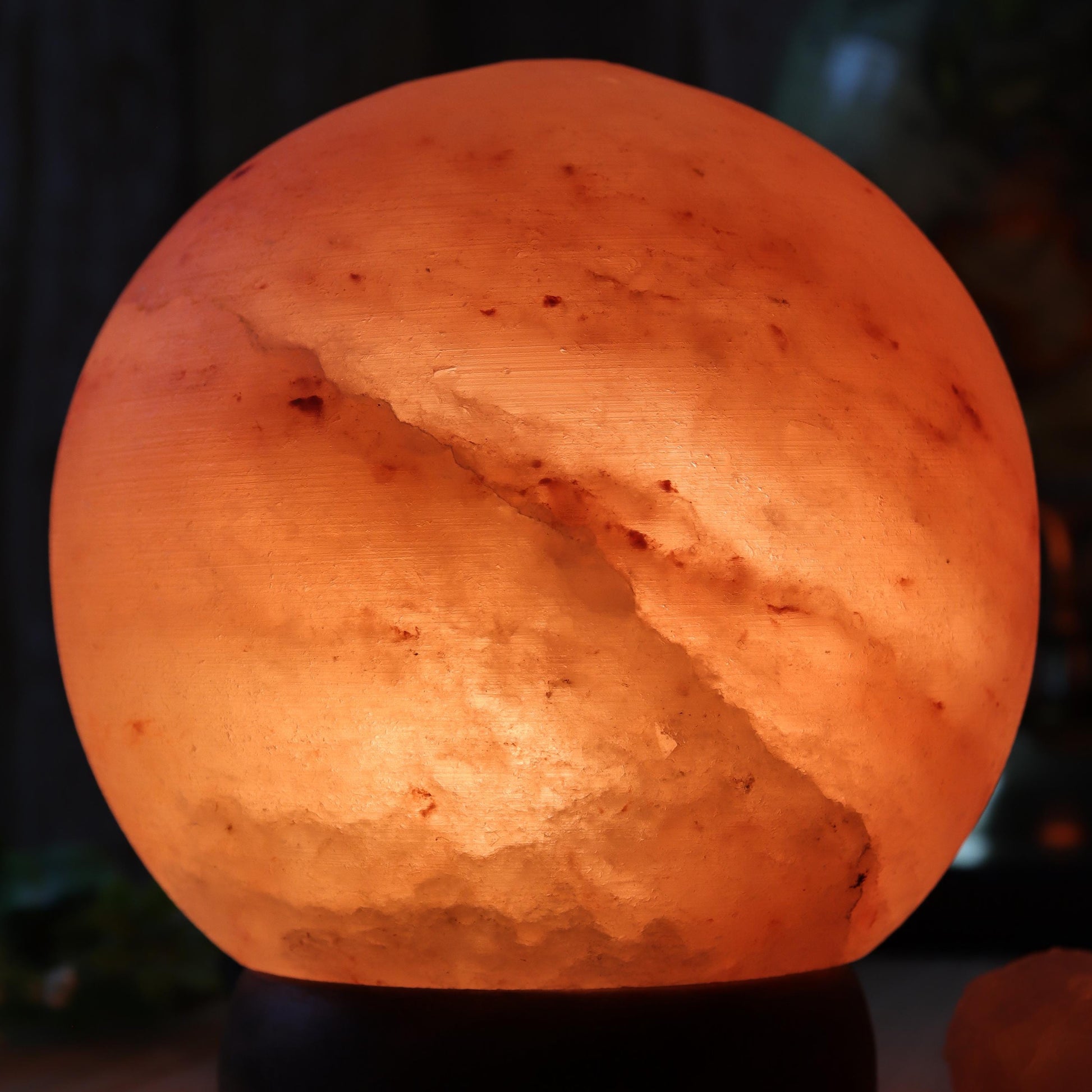 Himalayan Salt Lamp Globe, Natural Pink Salt Lamp, Dimming Lamp, Warm Ambiance Light, Stunning Home Decor