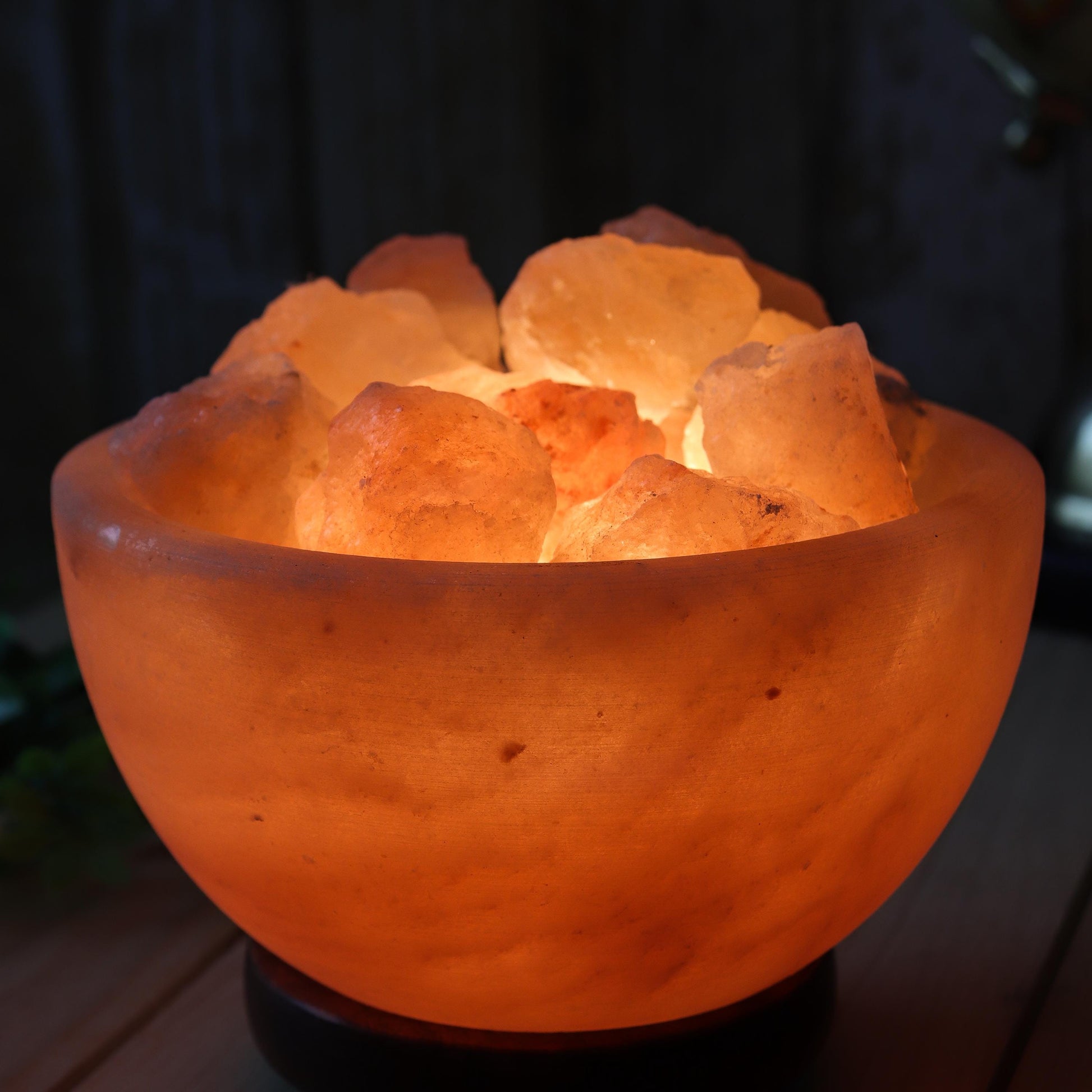 Himalayan Salt Lamp Fire Bowl, Natural Pink Salt Lamp, Dimming Lamp, Warm Ambiance Light, Table Lamp, Desk Lamp, Stunning Home Decor