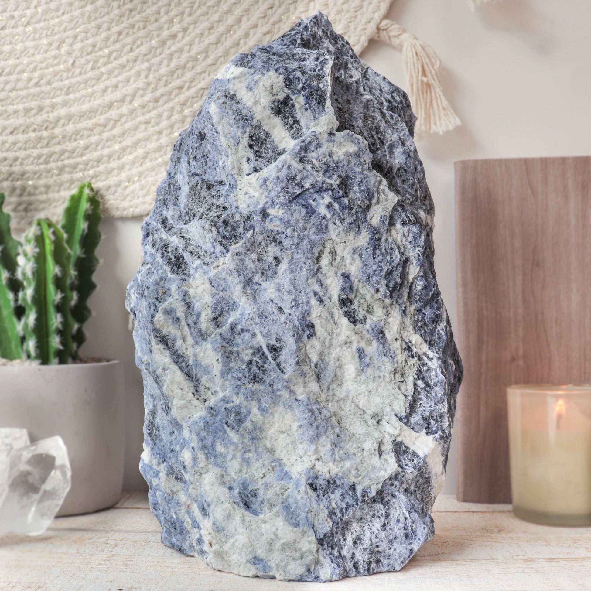 Large Sodalite Decorator, Communication and Awareness, Intuition, Ethically Sourced, Large Throat Chakra