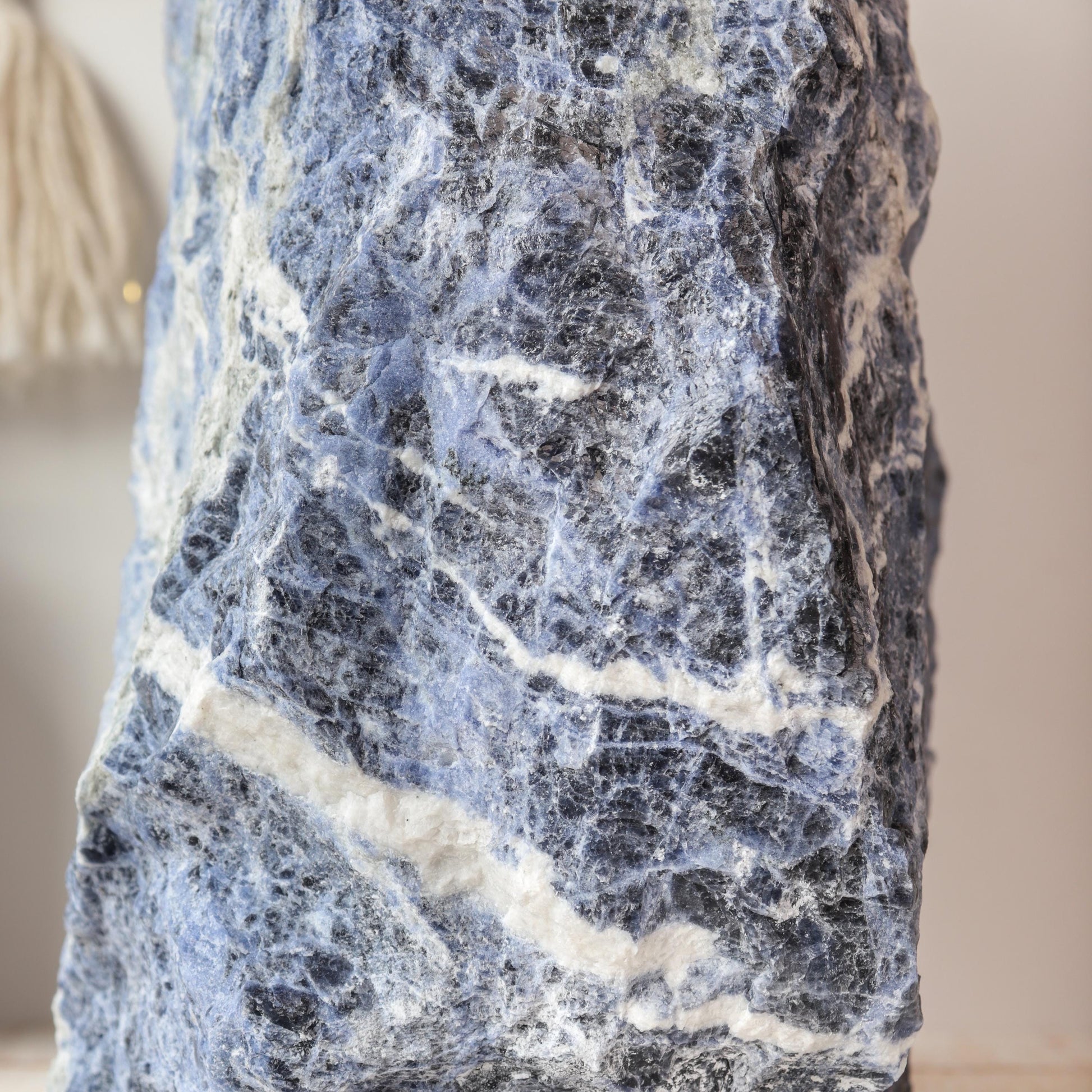 Large Sodalite Decorator, Communication and Awareness, Intuition, Ethically Sourced, Large Throat Chakra