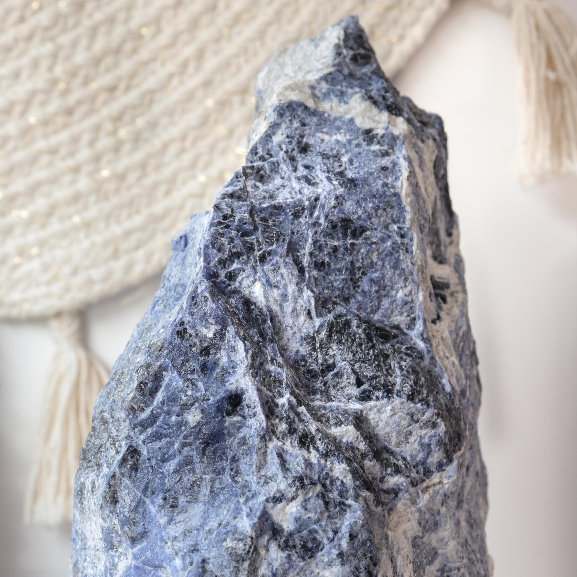 Large Sodalite Decorator, Communication and Awareness, Intuition, Ethically Sourced, Large Throat Chakra