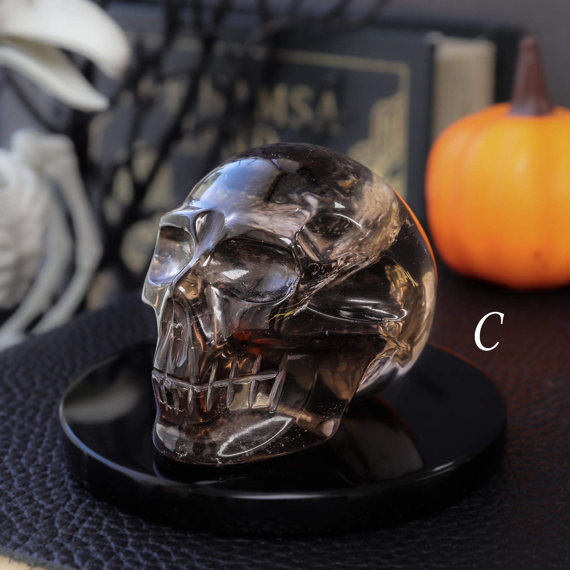Polished Crystal Skulls, Halloween Décor, Gothic Aesthetic, Fall Home Decor, Hand Carved & Ethically Sourced - PICK YOUR OWN