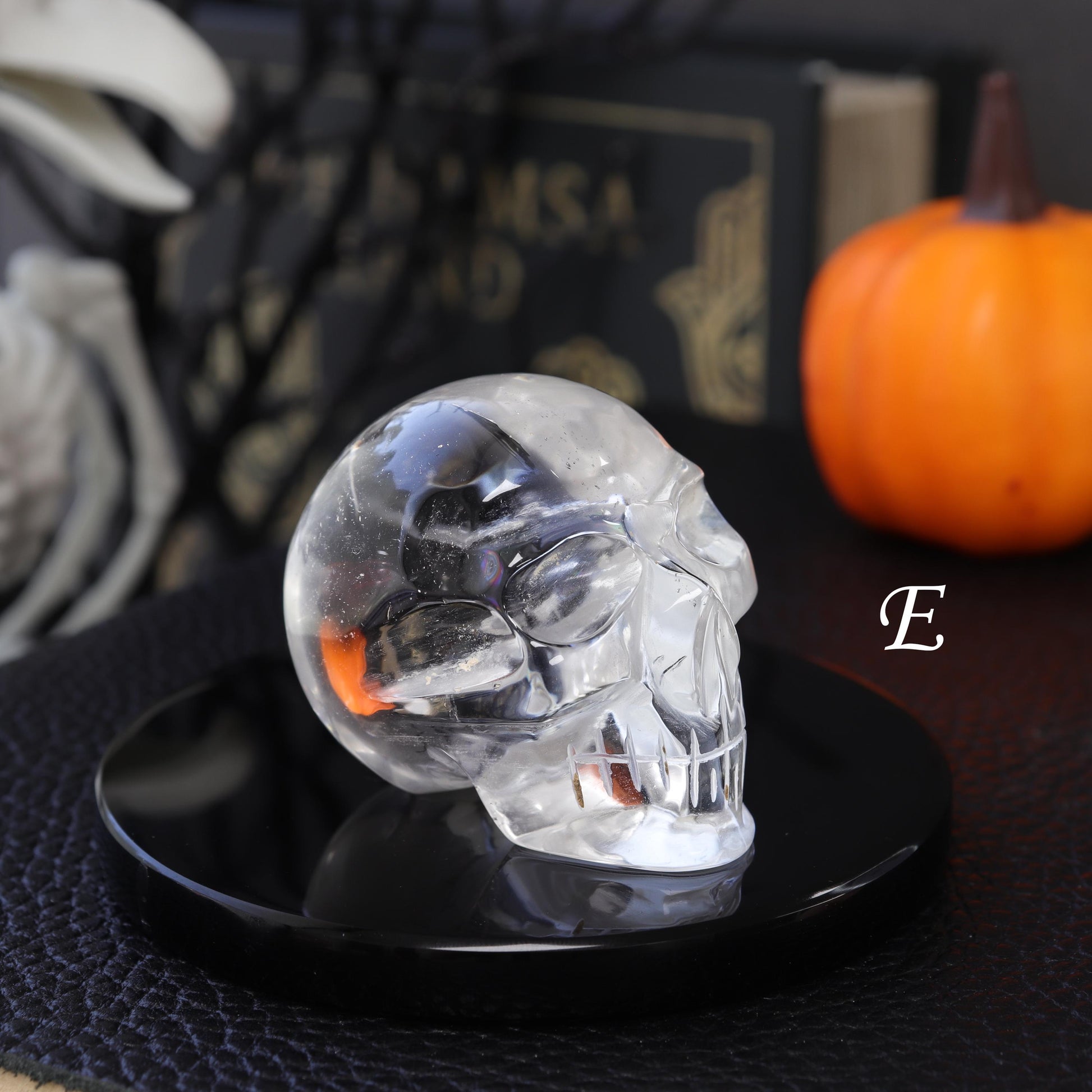 Polished Crystal Skulls, Halloween Décor, Gothic Aesthetic, Fall Home Decor, Hand Carved & Ethically Sourced - PICK YOUR OWN