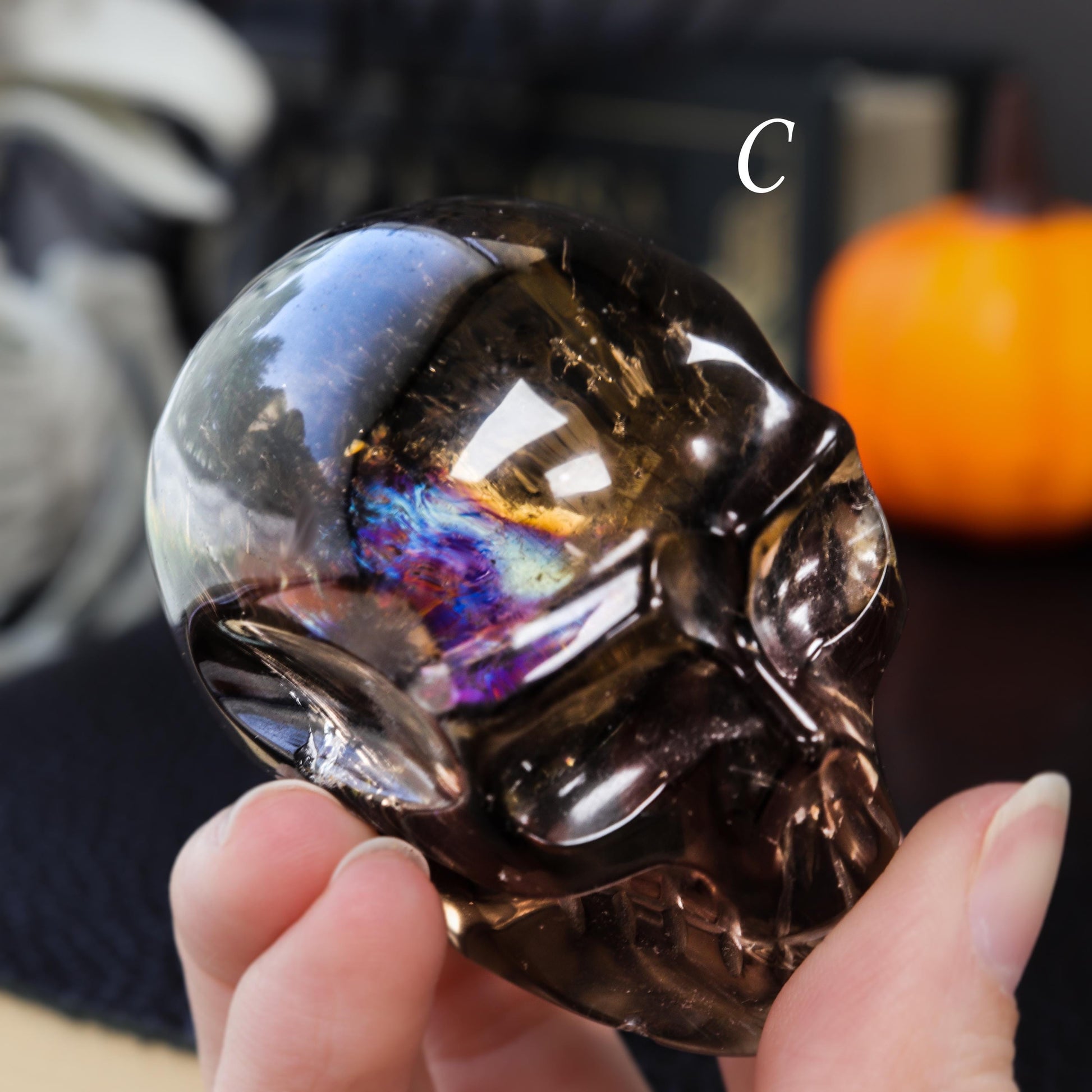 Polished Crystal Skulls, Halloween Décor, Gothic Aesthetic, Fall Home Decor, Hand Carved & Ethically Sourced - PICK YOUR OWN