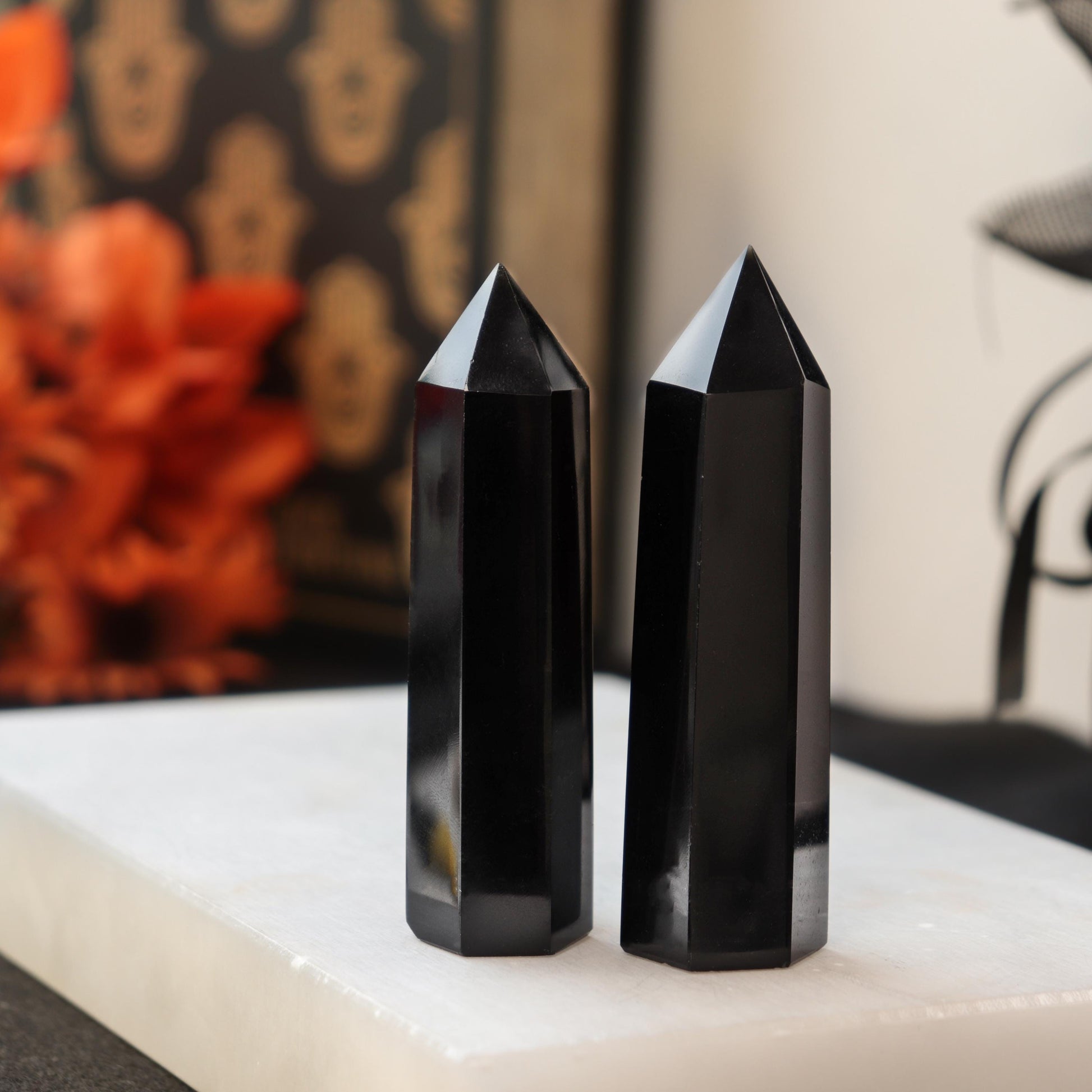 Black Obsidian Polished Point | Black Obsidian Generator | Black Obsidian Tower | Black Obsidian | Healing Crystals | Crystal Tower