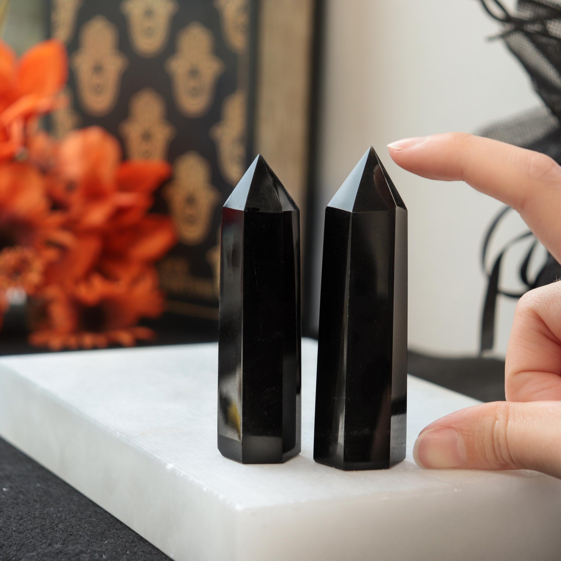 Black Obsidian Polished Point | Black Obsidian Generator | Black Obsidian Tower | Black Obsidian | Healing Crystals | Crystal Tower