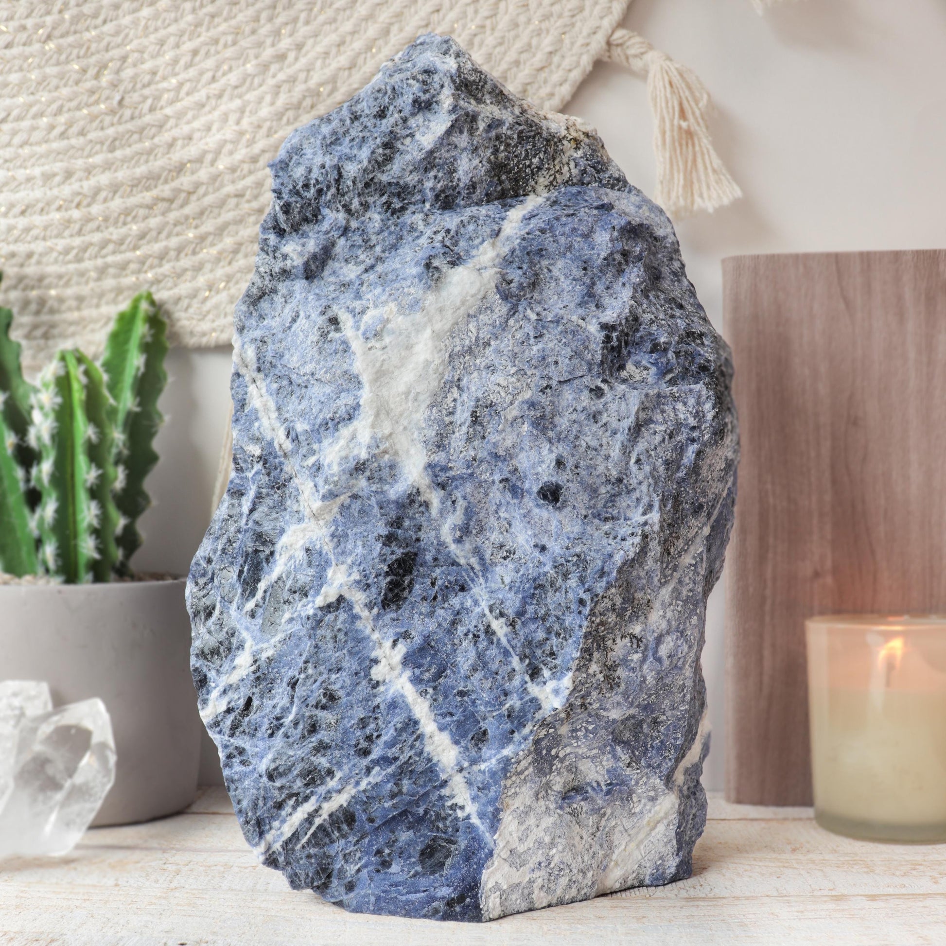 Large Sodalite Decorator, Communication and Awareness, Intuition, Ethically Sourced, Large Throat Chakra