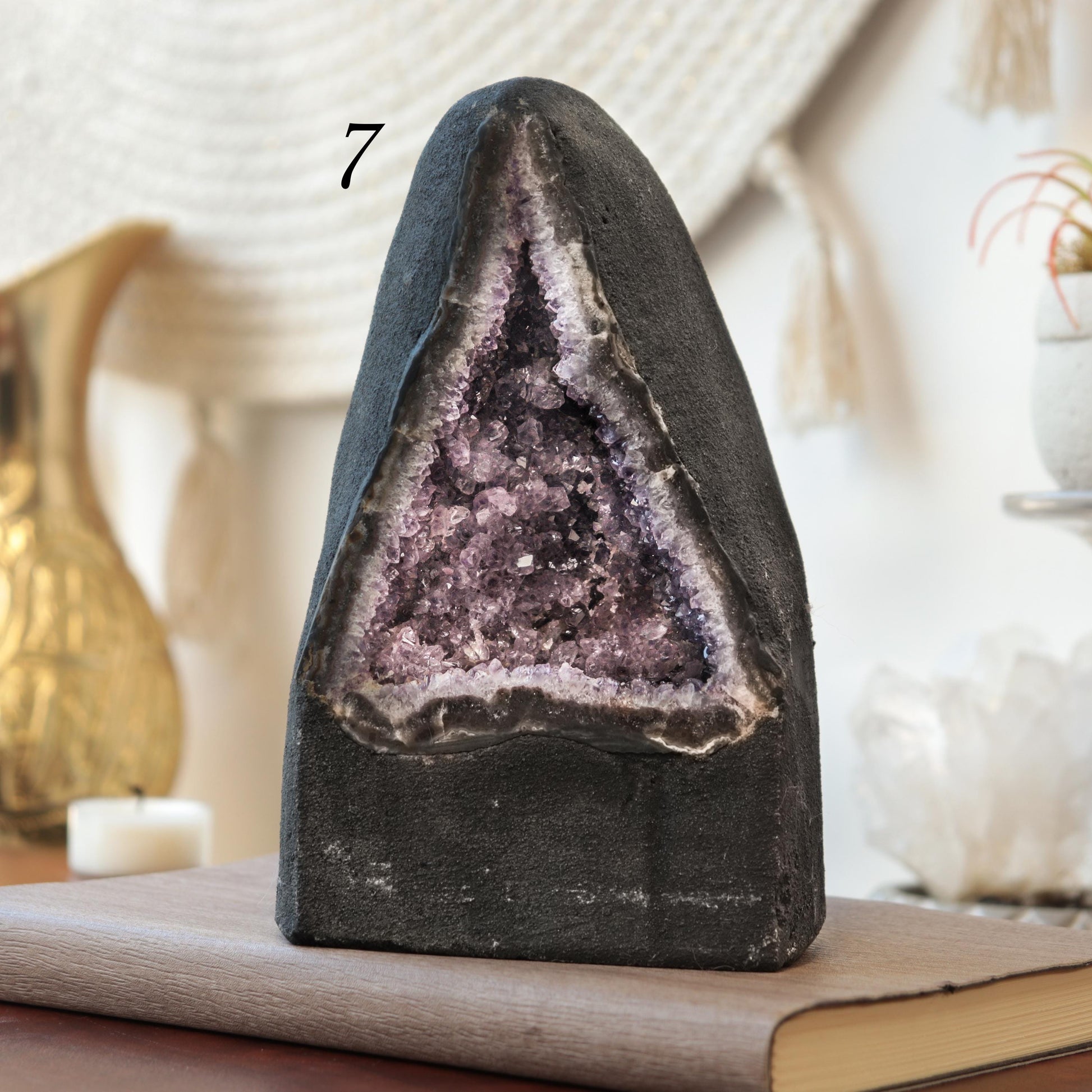 Mini Amethyst Cathedrals, Amethyst Druze, Perfect Home Decor for Desks, Tables, Hallways, Boho Chic, Ethically Sourced