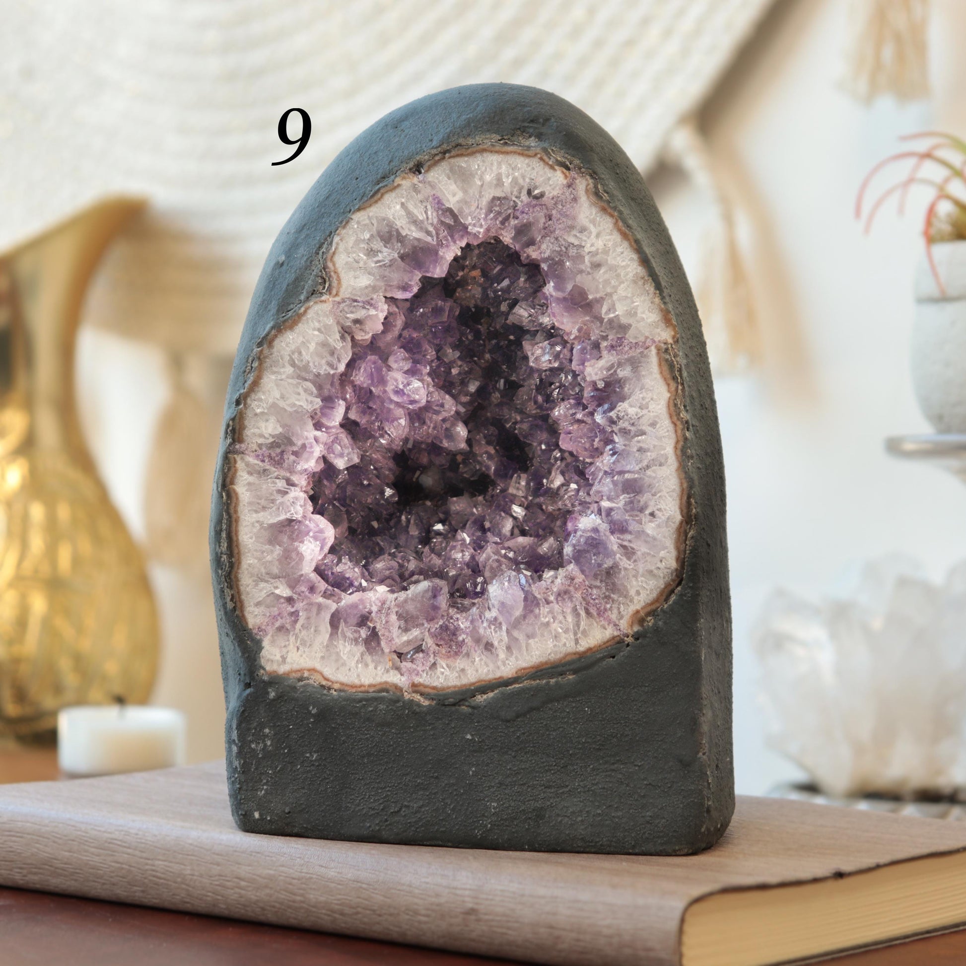 Mini Amethyst Cathedrals, Amethyst Druze, Perfect Home Decor for Desks, Tables, Hallways, Boho Chic, Ethically Sourced