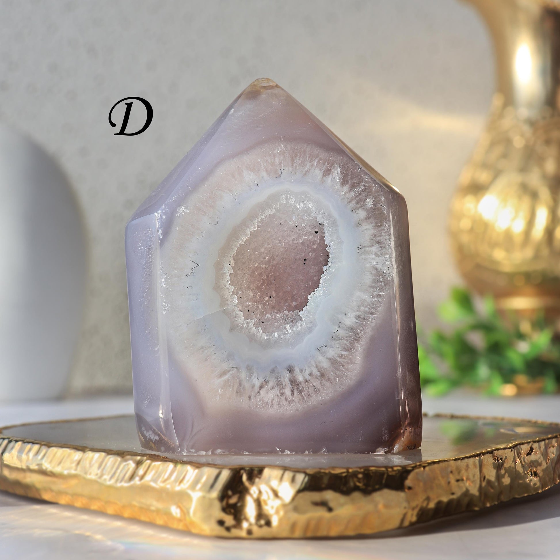 Druzy Agate Towers, Natural Polished Agate, Ethically Sourced, Crystal Towers, Geode Crystals, Home Decor
