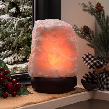 Rose Quartz Lamp, Ethically Sourced, Winter Home Decor, Ambient Lighting, Pink Dimmable Lamp, Natural Home Decor