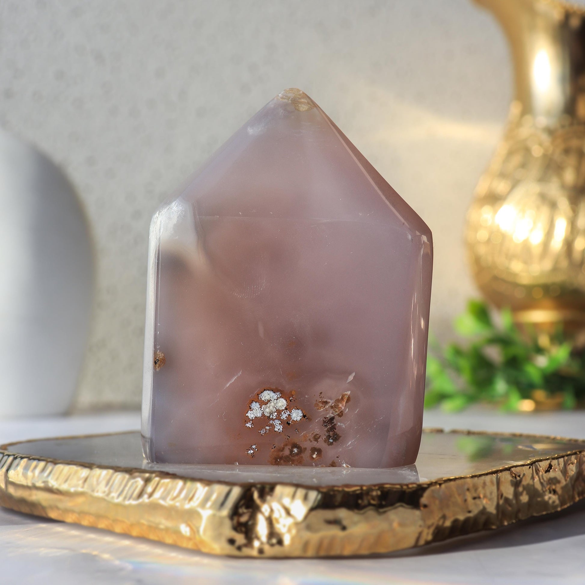 Druzy Agate Towers, Natural Polished Agate, Ethically Sourced, Crystal Towers, Geode Crystals, Home Decor