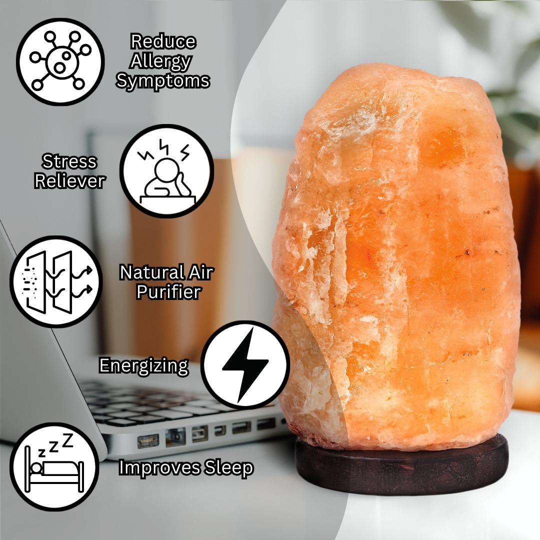 Hand-Craved Himalayan Salt Lamp from Pure Himalayan Salt Minerals from Million Year OId Salt Mine