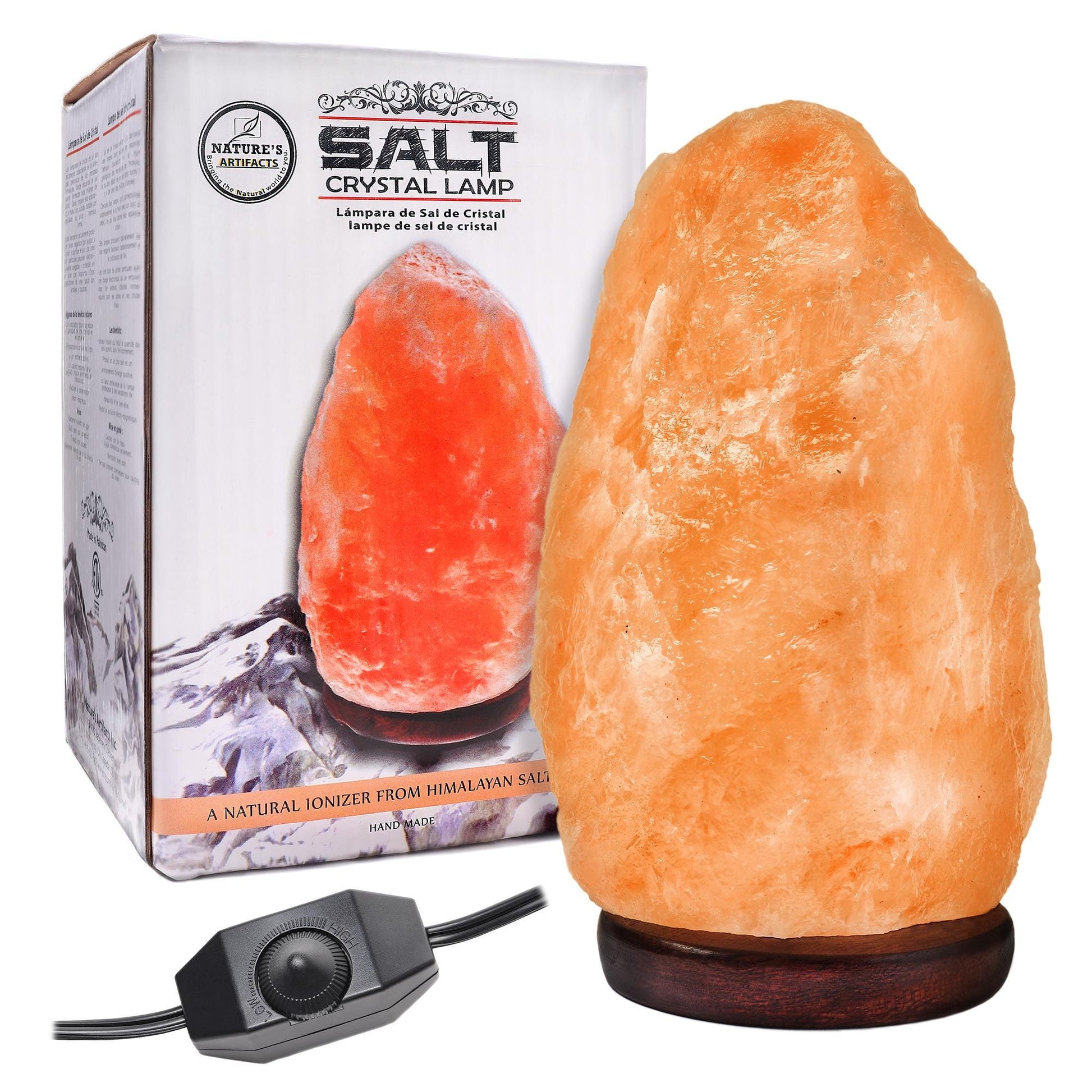 Hand-Craved Himalayan Salt Lamp from Pure Himalayan Salt Minerals from Million Year OId Salt Mine