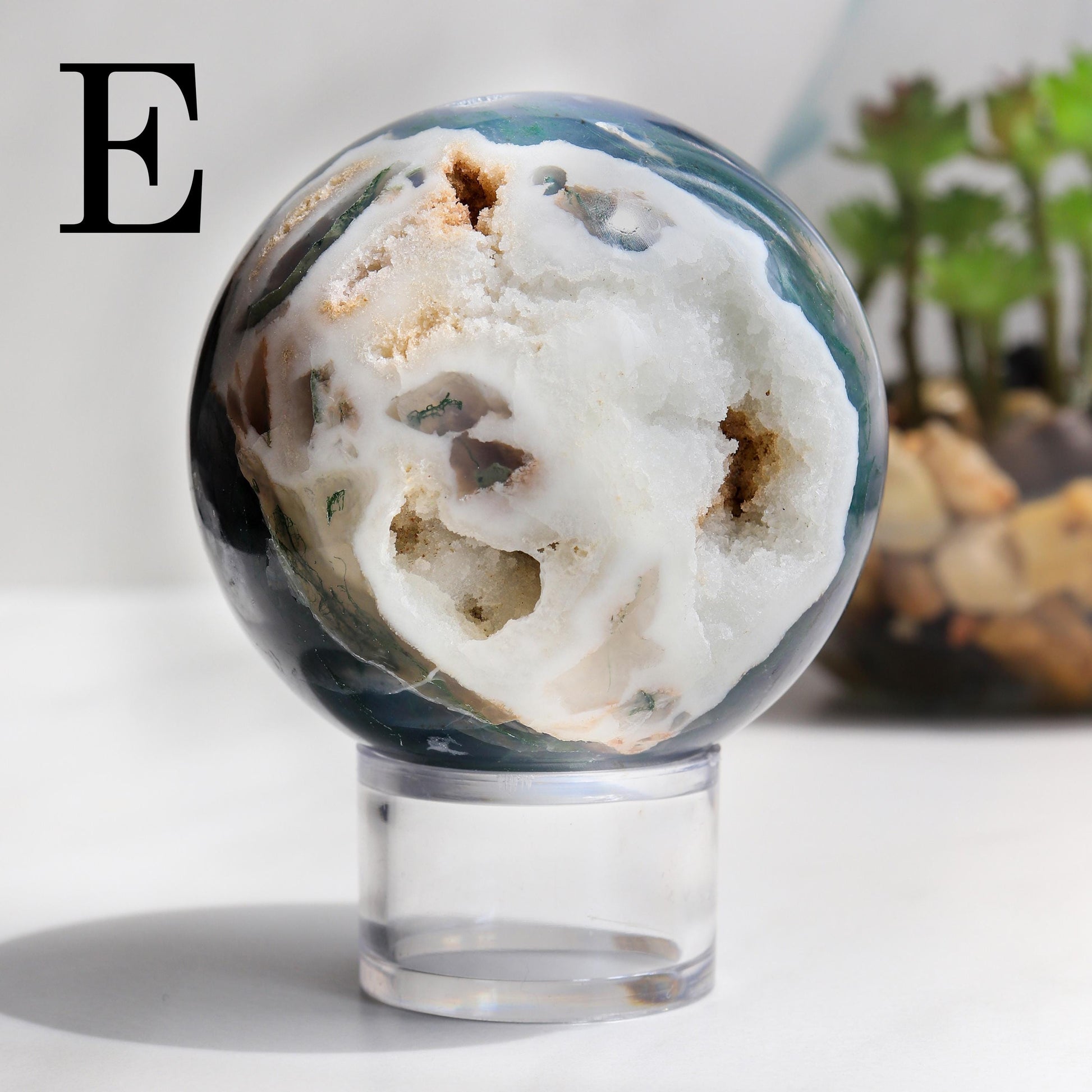 Moss Agate Sphere, Druzy Agate Spheres, Ethically Sourced - PICK YOUR OWN