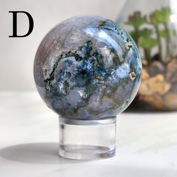 Moss Agate Sphere, Druzy Agate Spheres, Ethically Sourced - PICK YOUR OWN