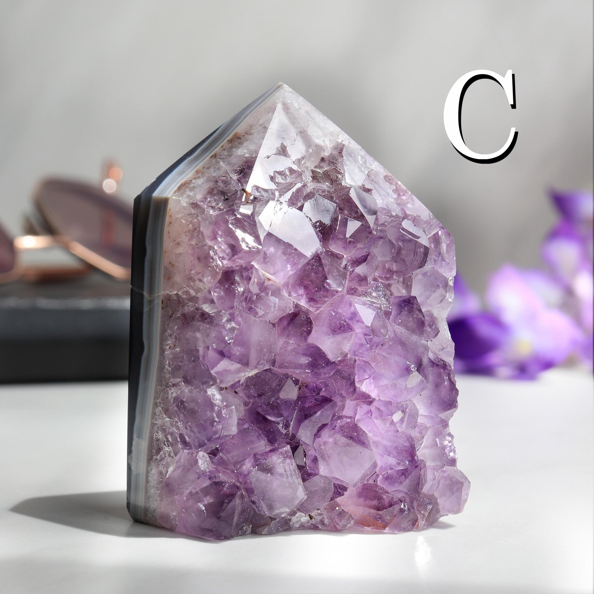 Grade A Amethyst Cluster Towers, Unique Crystal Specimen, Ethically Sourced, Real Crystal Amethyst, Pick our Own