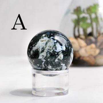 Moss Agate Sphere, Druzy Agate Spheres, Ethically Sourced - PICK YOUR OWN