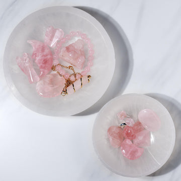Rose Quartz Bundle, Set of 5, 10, 15, Mini Rose Quartz Crystals, Ethically Sourced Gemstones, Stone of Love and Compassion - Build your Own!