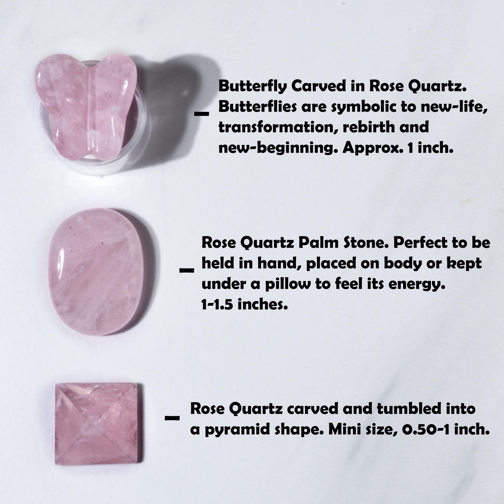 Rose Quartz Bundle, Set of 5, 10, 15, Mini Rose Quartz Crystals, Ethically Sourced Gemstones, Stone of Love and Compassion - Build your Own!
