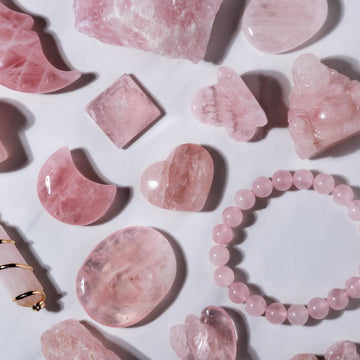 Rose Quartz Bundle, Set of 5, 10, 15, Mini Rose Quartz Crystals, Ethically Sourced Gemstones, Stone of Love and Compassion - Build your Own!
