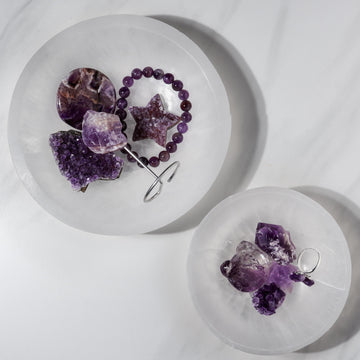 Amethyst Bundle, Set of 6 and 12, Mini Amethyst Crystals, Ethically Sourced Gemstones, Stone of Intuition and Serenity - Build your Own!