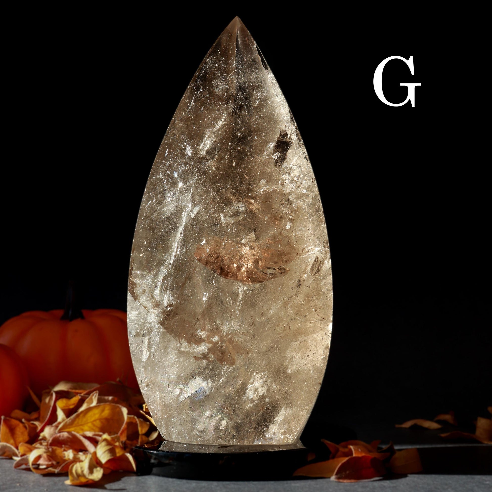 Smoky Quartz Flame, Crystal Freeform, Halloween Decor, For Grounding and Healing, Ethically Sourced, Pick your Own