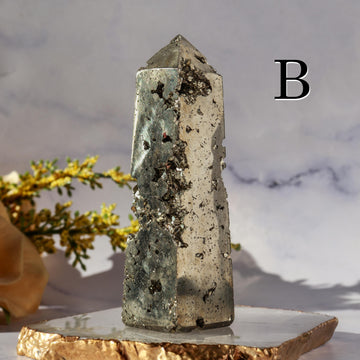 Natural Pyrite Towers, Ethically Sourced, Abundance and Prosperity - PICK YOUR OWN